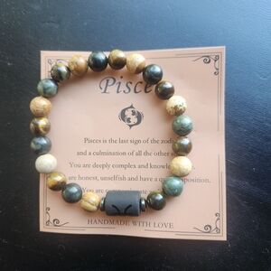 NWT Pisces Beaded Bracelet with Black Accent